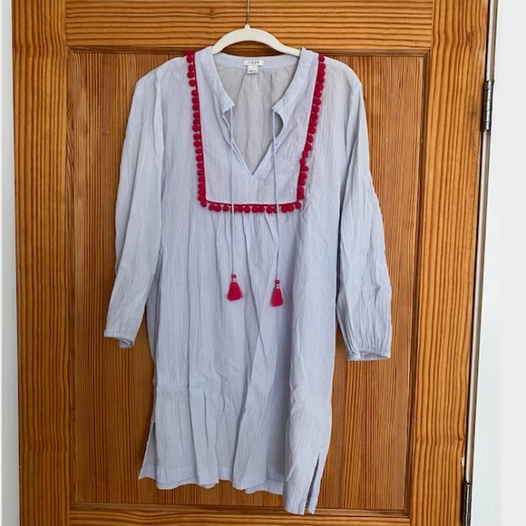 JCREW FACTORY Pom-pom Tunic Cover-up - Picture 2 of 8